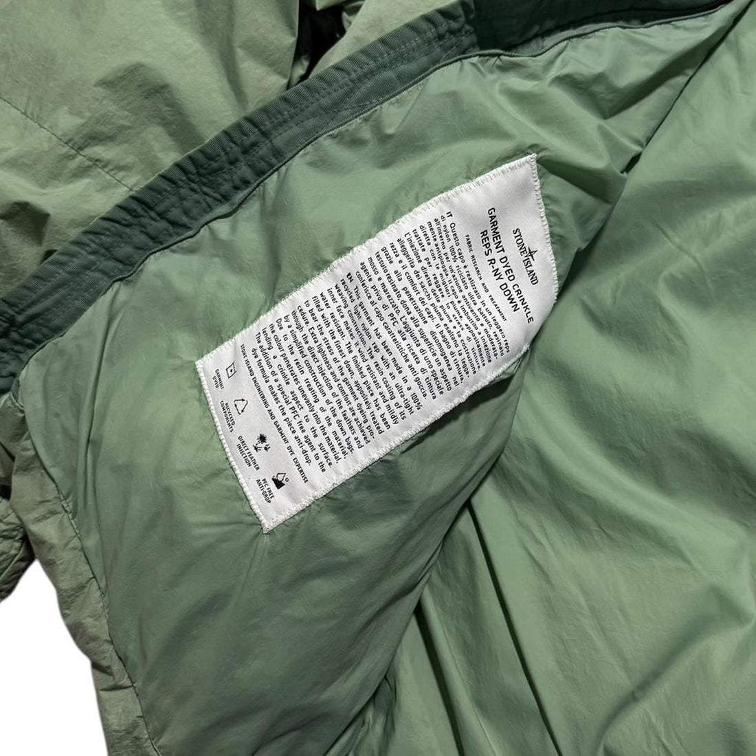 Stone Island Garment Dyed Down Crinkle Reps Jacket