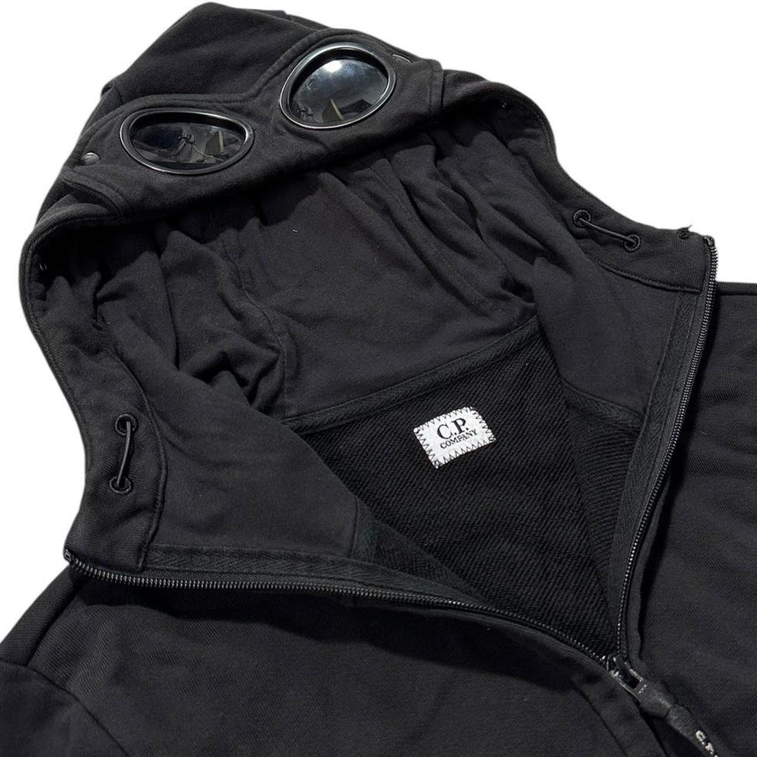 CP Company Black Goggle Hoodie