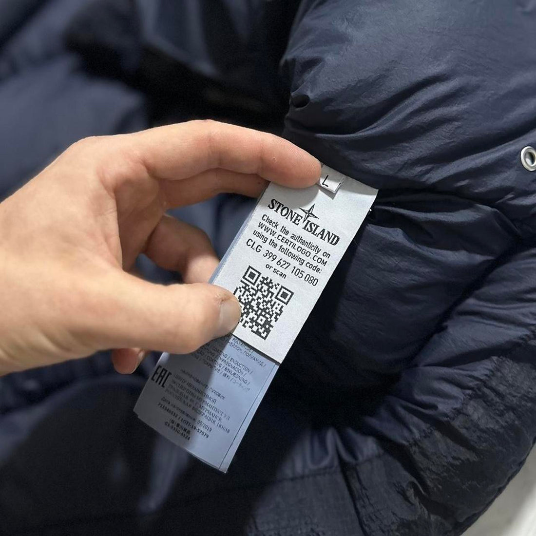 Stone Island Nylon Ripstop Down Jacket
