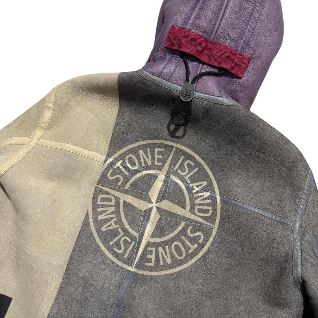 Stone Island Hand Painted Leather Jacket