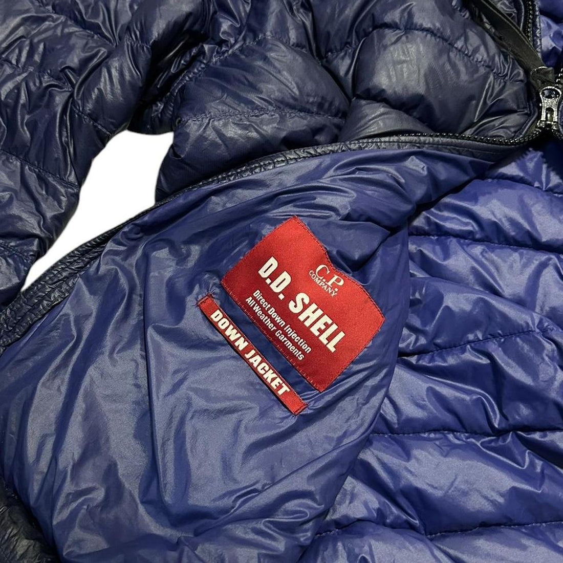 CP Company DD Shell Navy Down Jacket