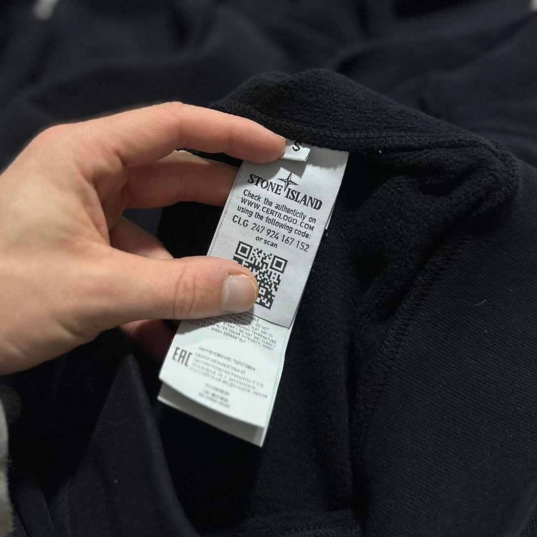 Stone Island Black Hoodie