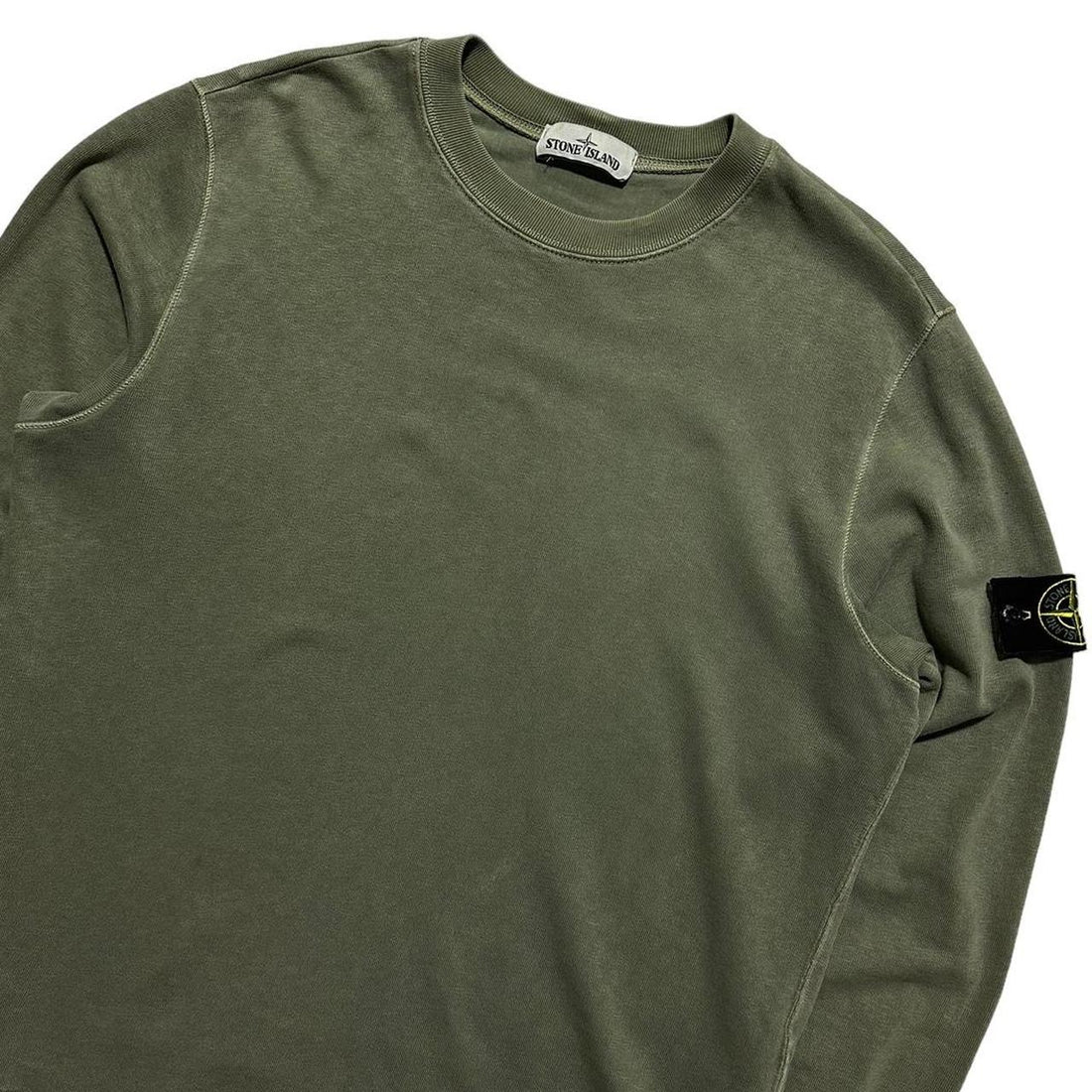 Stone Island Green Pullover Crewneck