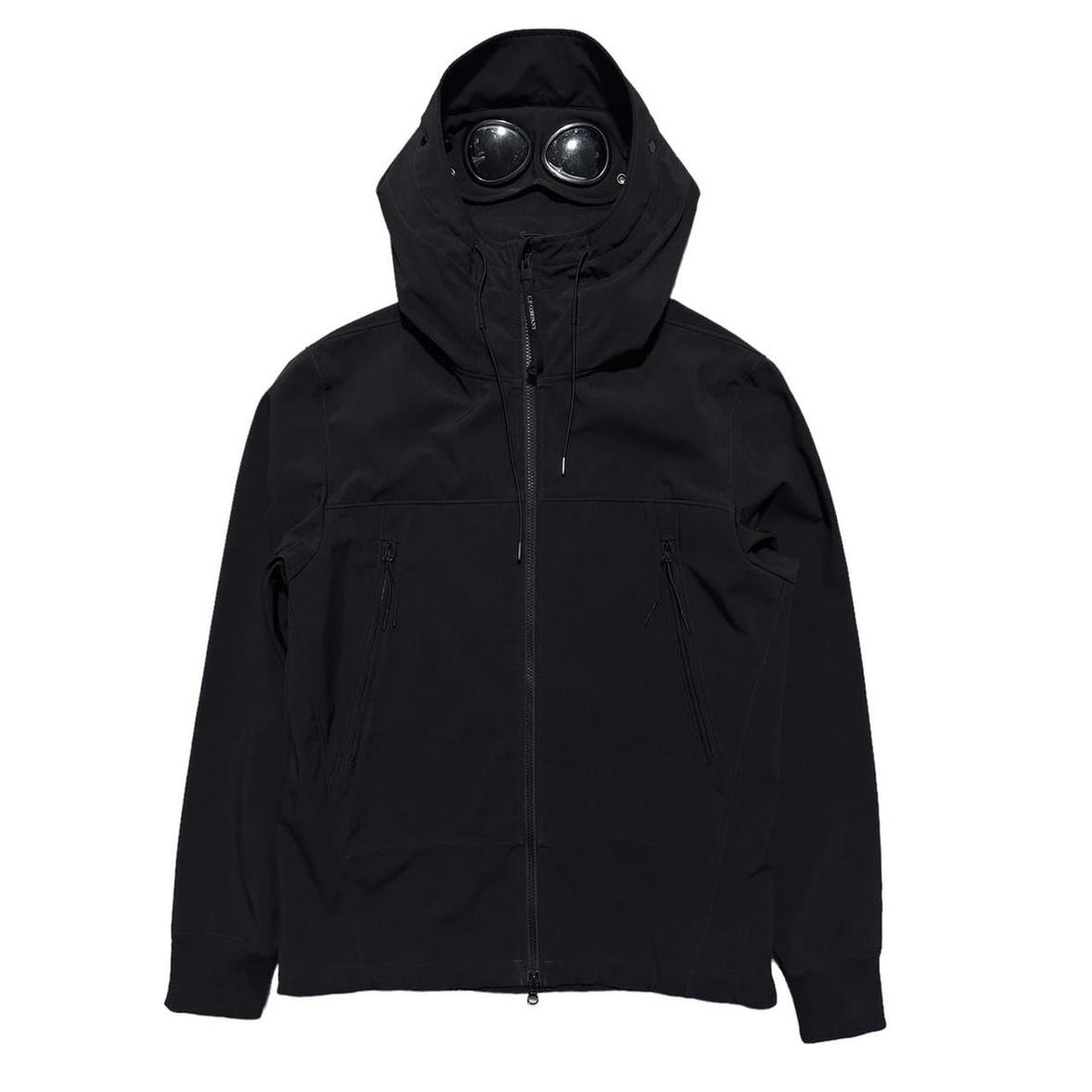 CP Company Black Soft Shell Goggle Jacket