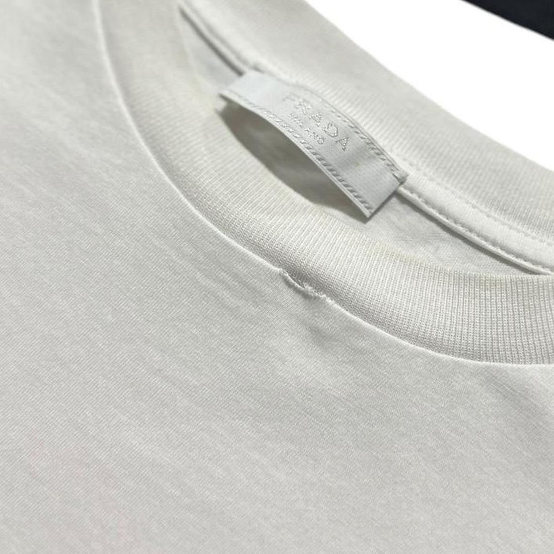 Prada White Print T-Shirt