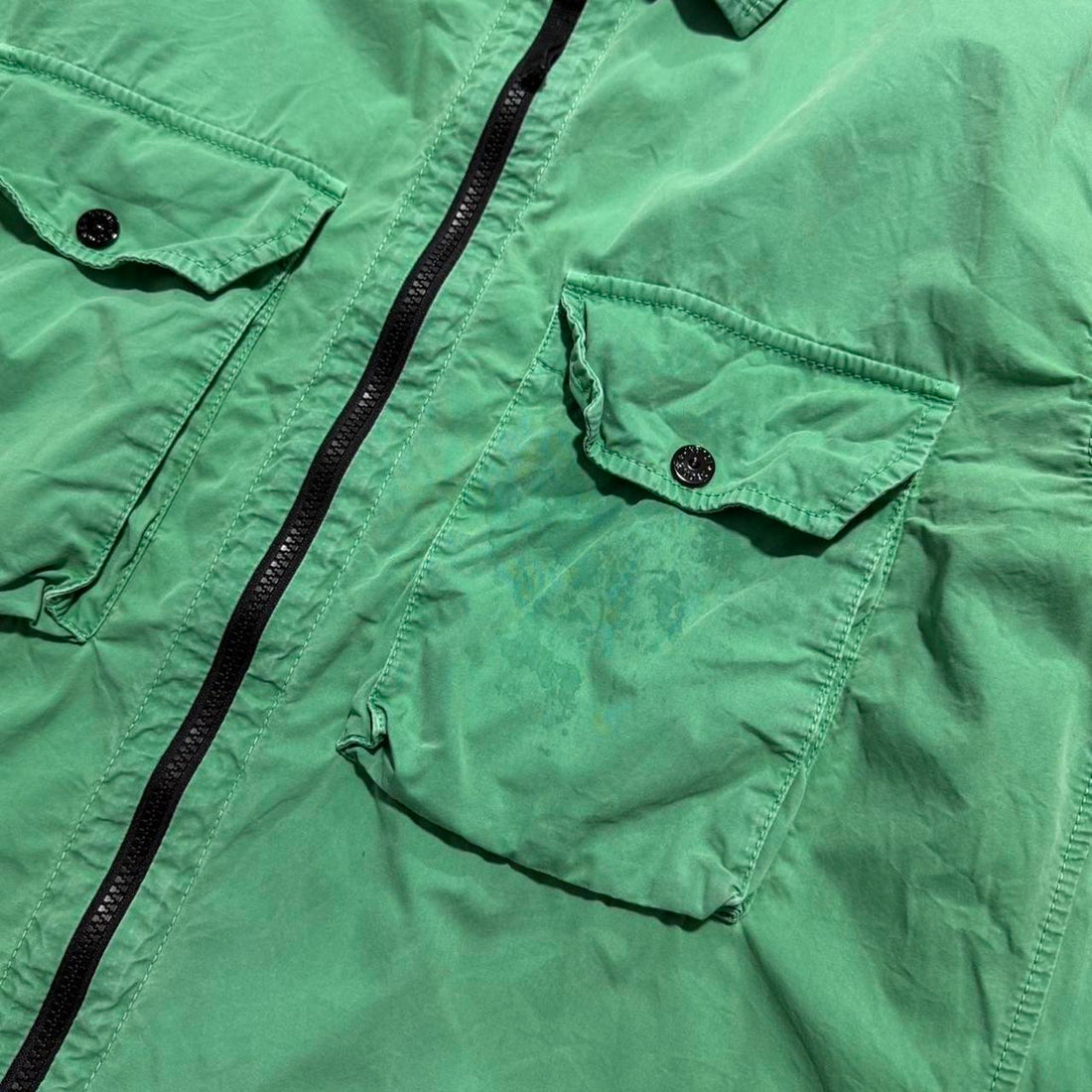 Stone Island Green Double Pocket Overshirt
