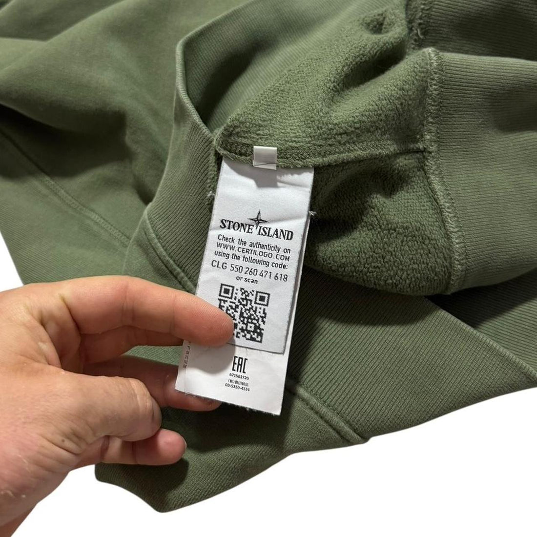 Stone Island Green Crewneck