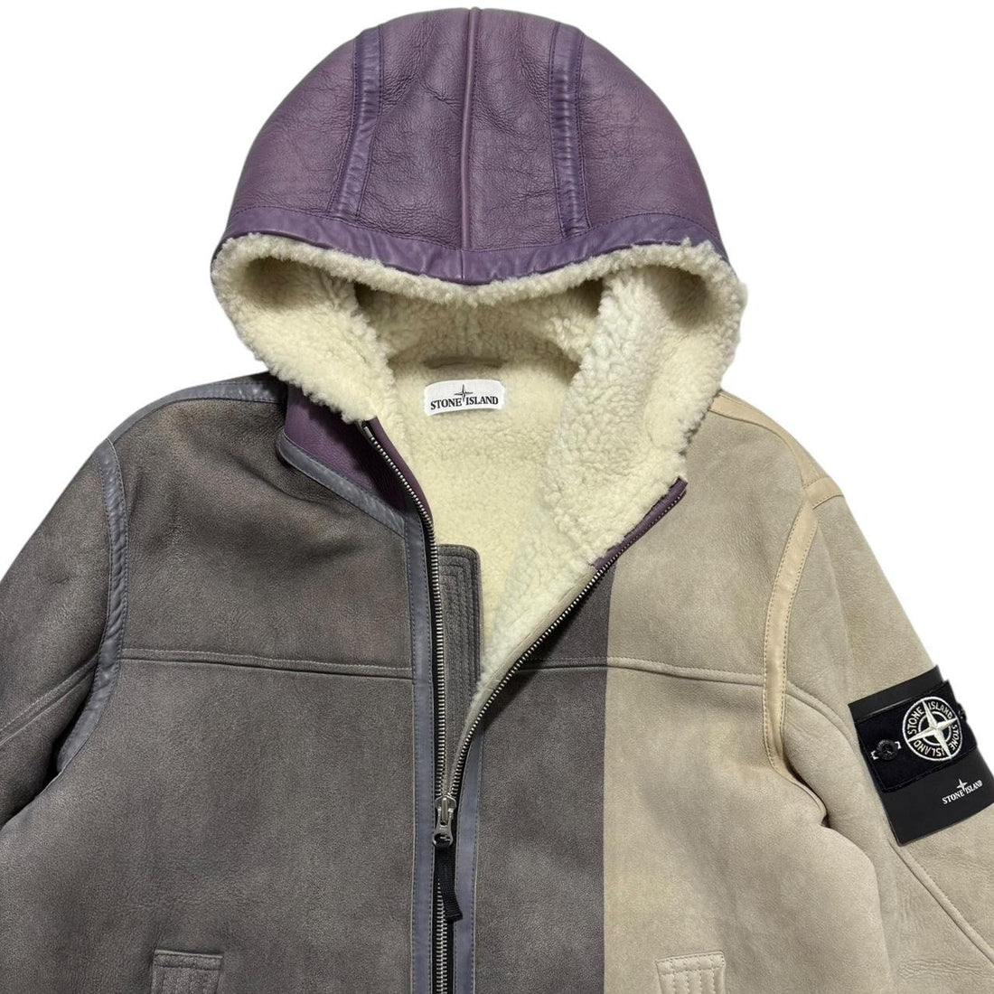 Stone Island Hand Painted Leather Jacket