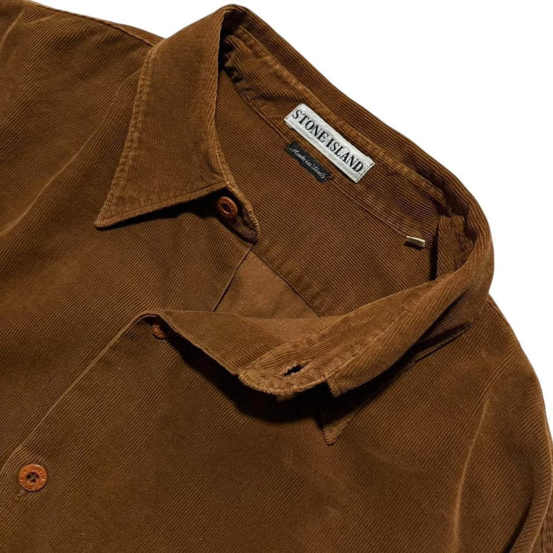 Stone Island Thin Corduroy Stencil Overshirt