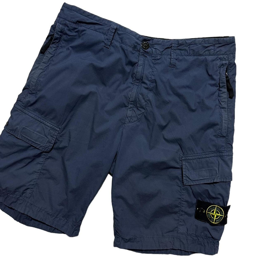 Stone Island Blue Combat Cargo Shorts