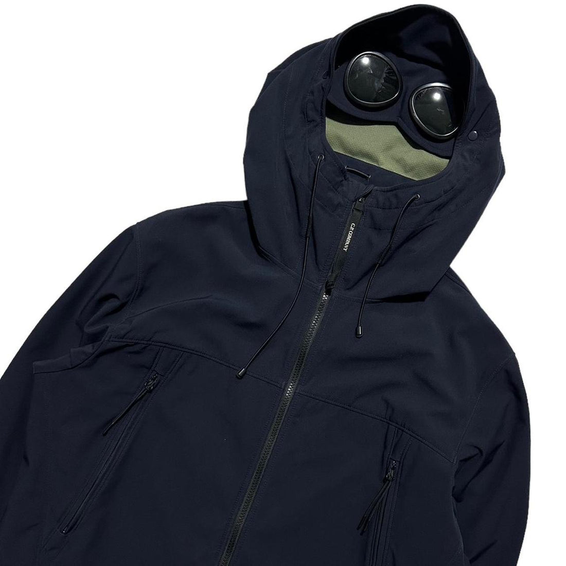 CP Company Blue Goggle Soft Shell Jacket