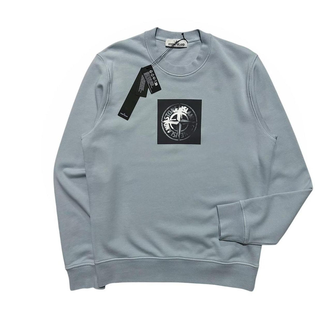 Stone Island Light Blue Pullover Crewneck
