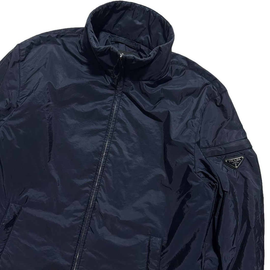 Prada Blue Nylon Padded Jacket