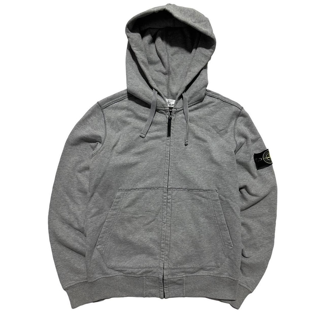 Stone Island Grey Full Zip Hoodie