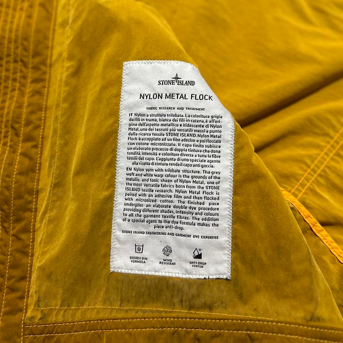 Stone Island Nylon Metal Flock Jacket