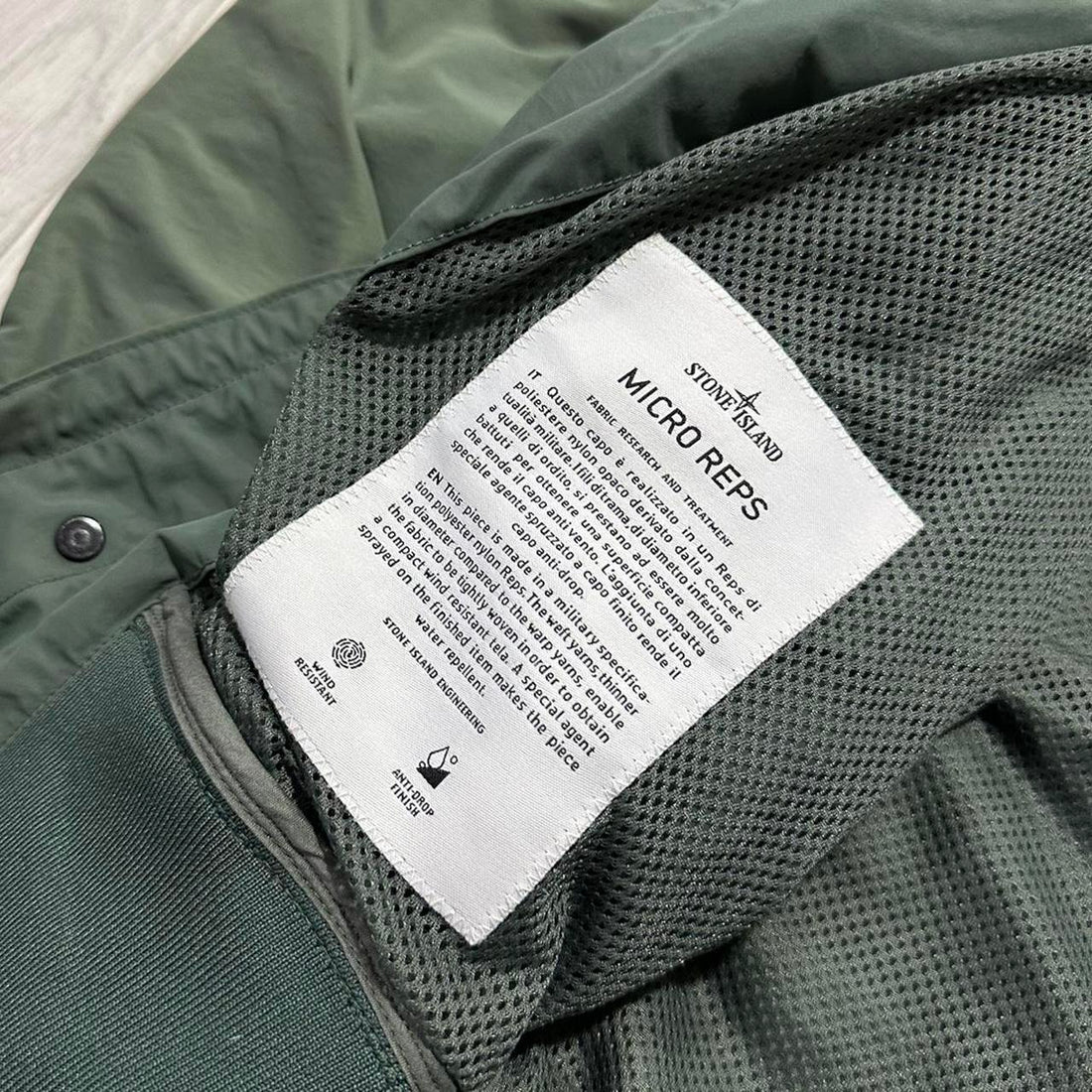 Stone Island Green Micro Reps Jacket