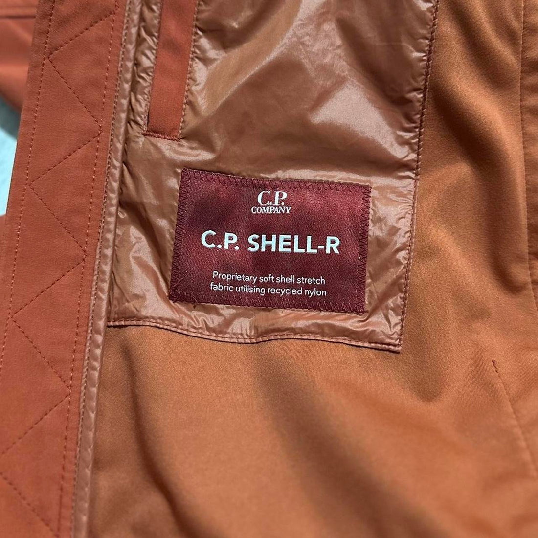 CP Company Orange Soft Shell Goggle Jacket