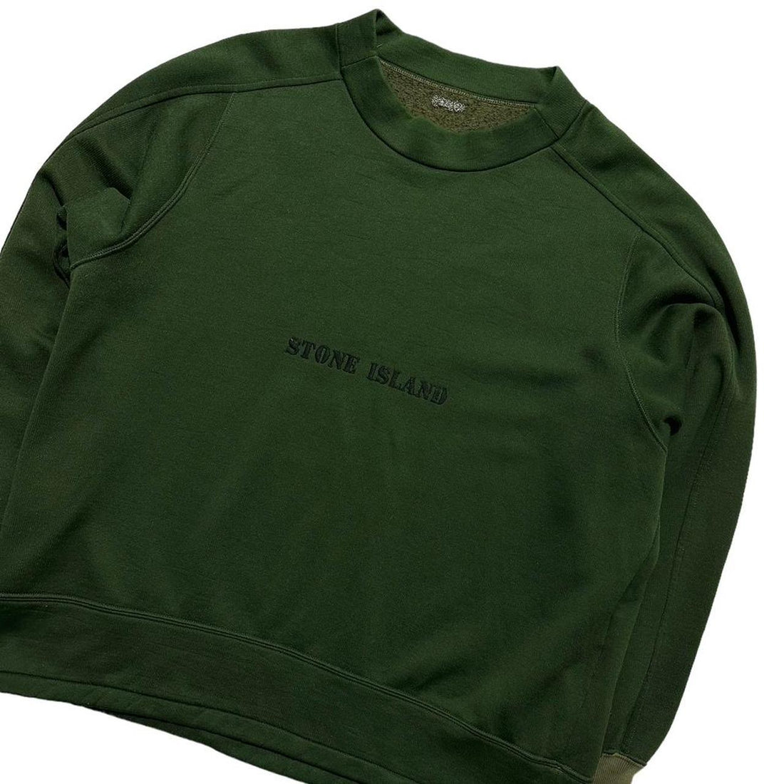 Stone Island 90's Green Front Logo Pullover