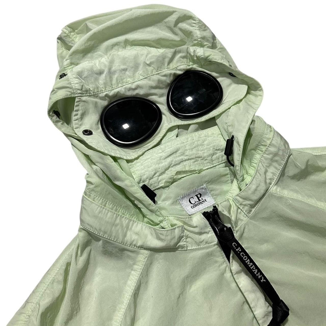 CP Company Lime Nylon Goggle Jacket