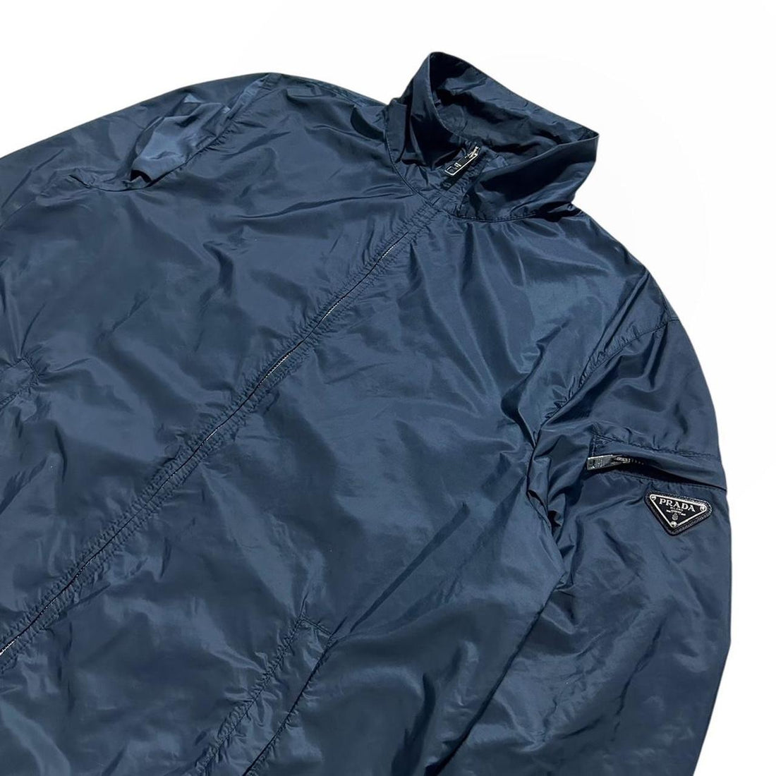 Prada Blue Nylon Jacket