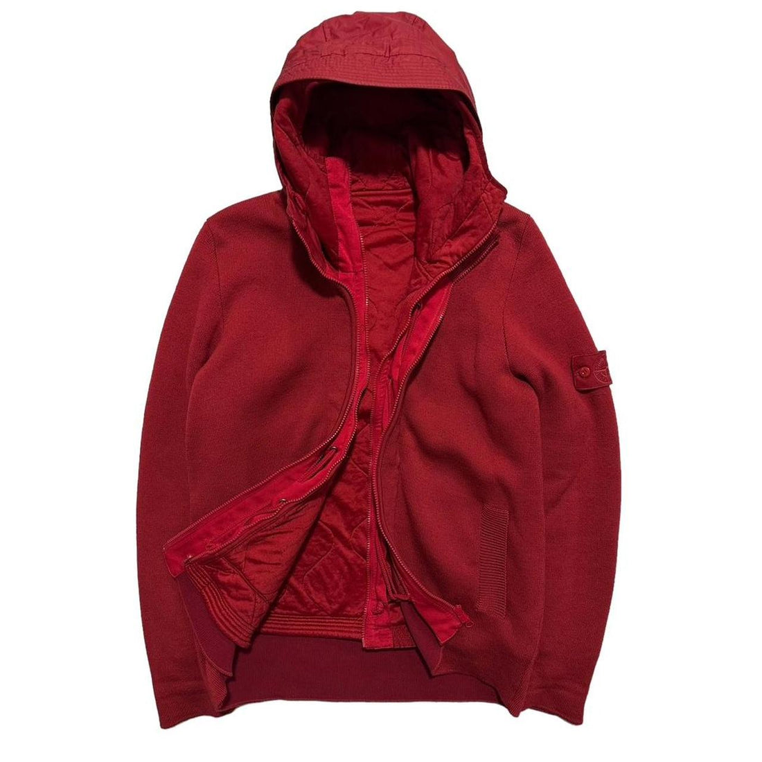 Stone Island Red Ghost Knit Jacket