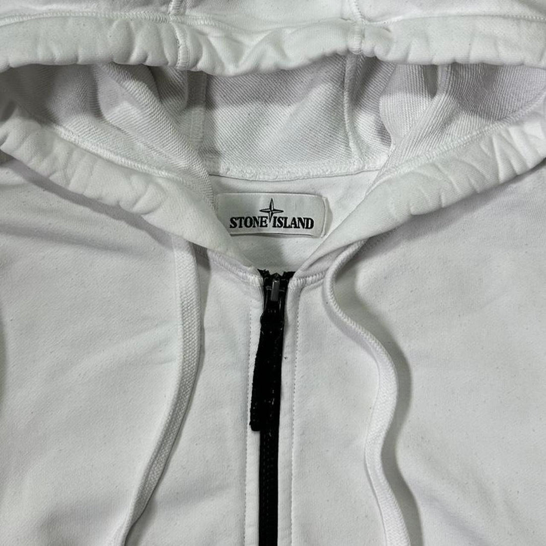 Stone Island White Hoodie