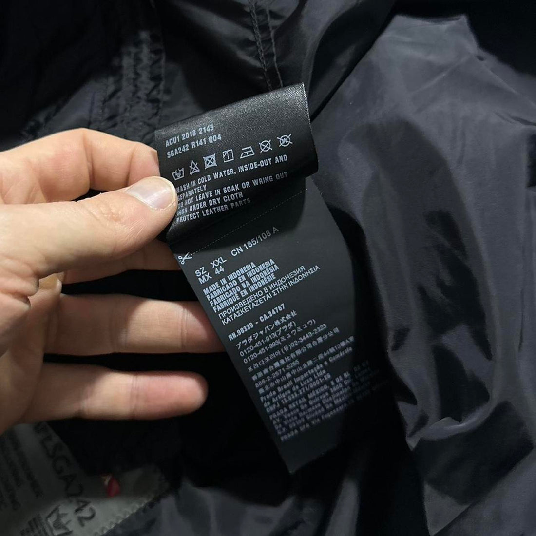 Prada Black Nylon Winbreaker Jacket