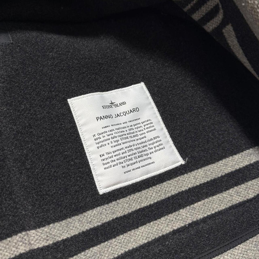 Stone Island Panno Jacquard Wool Jacket