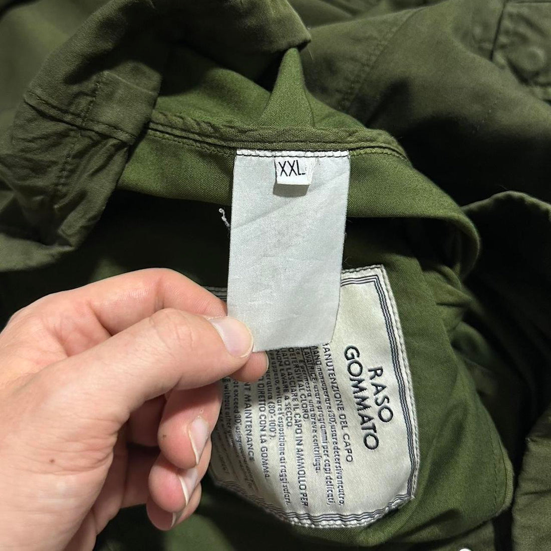 Stone Island Raso Gommato Cotton Jacket