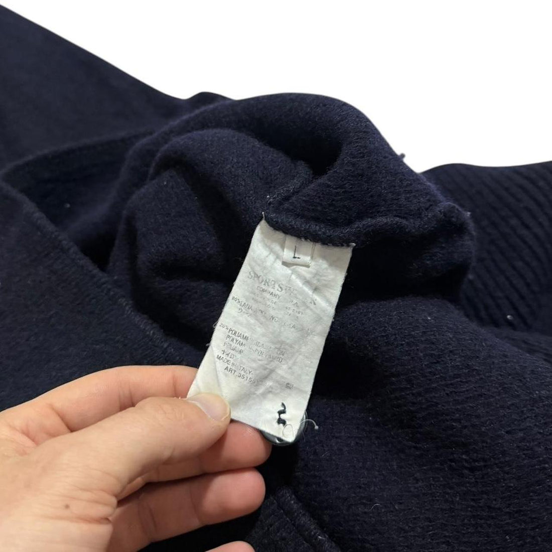 Stone Island Wool Quarter Zip Pullover