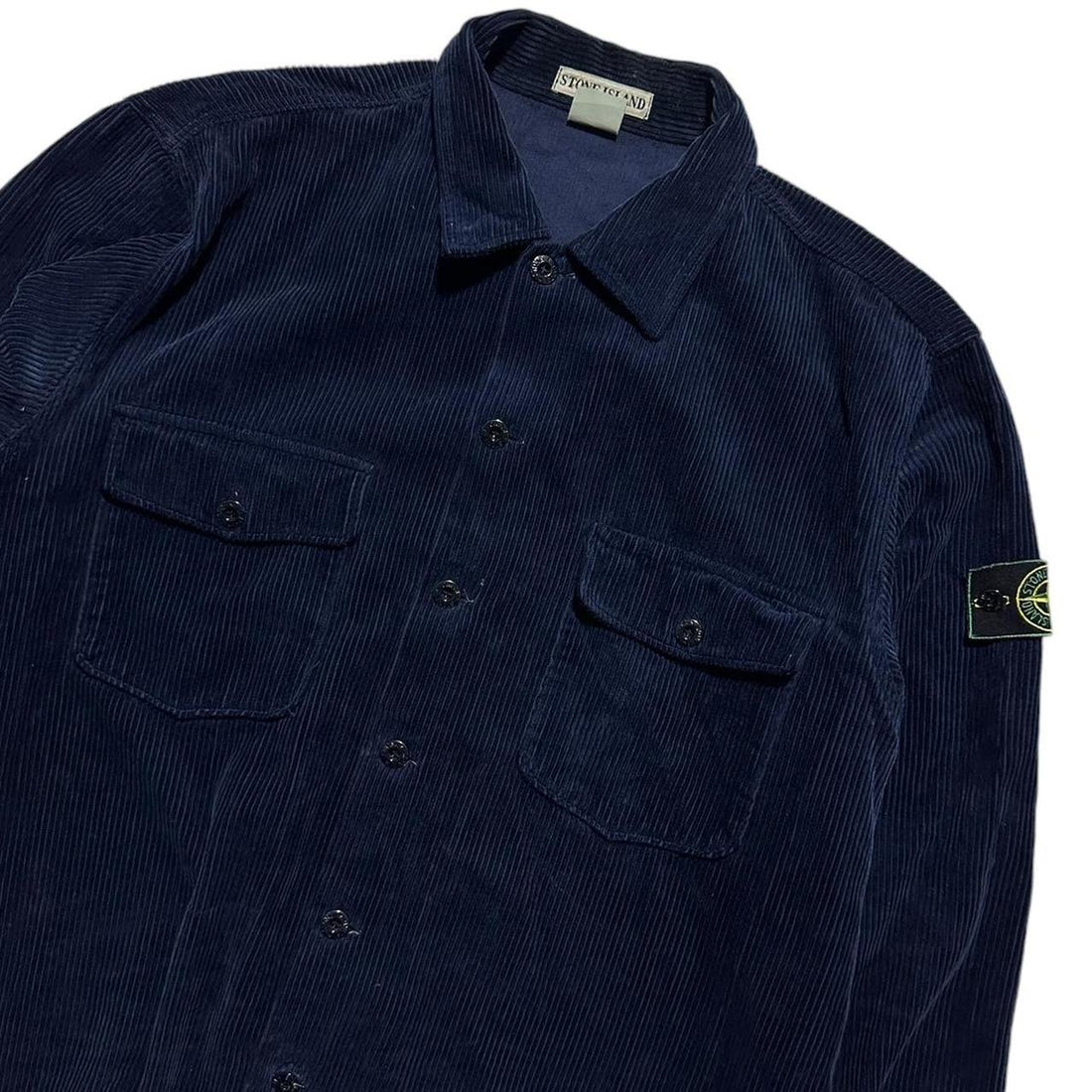 Stone Island Navy Heavy Corduroy Shirt