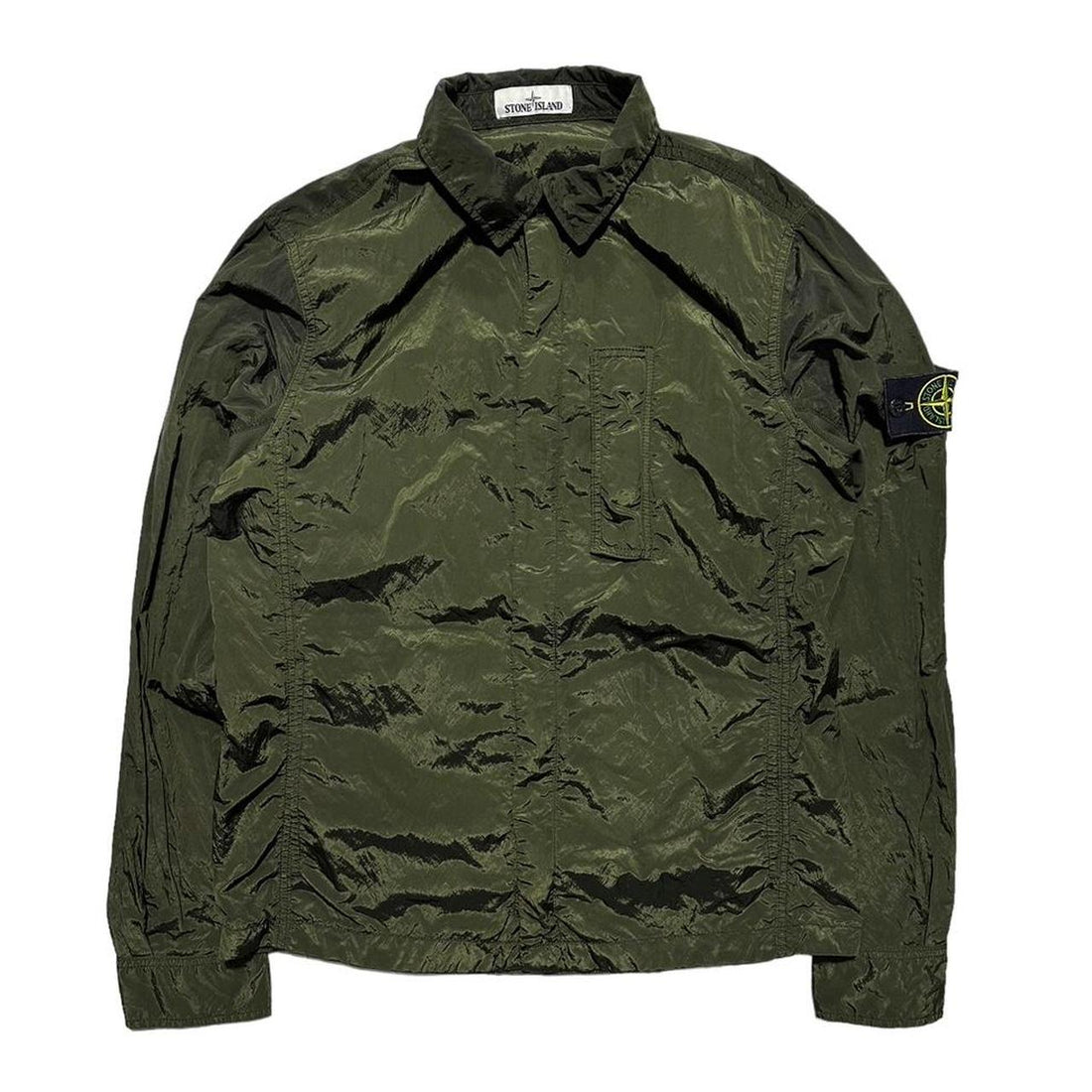 Stone Island Green Nylon Overshirt