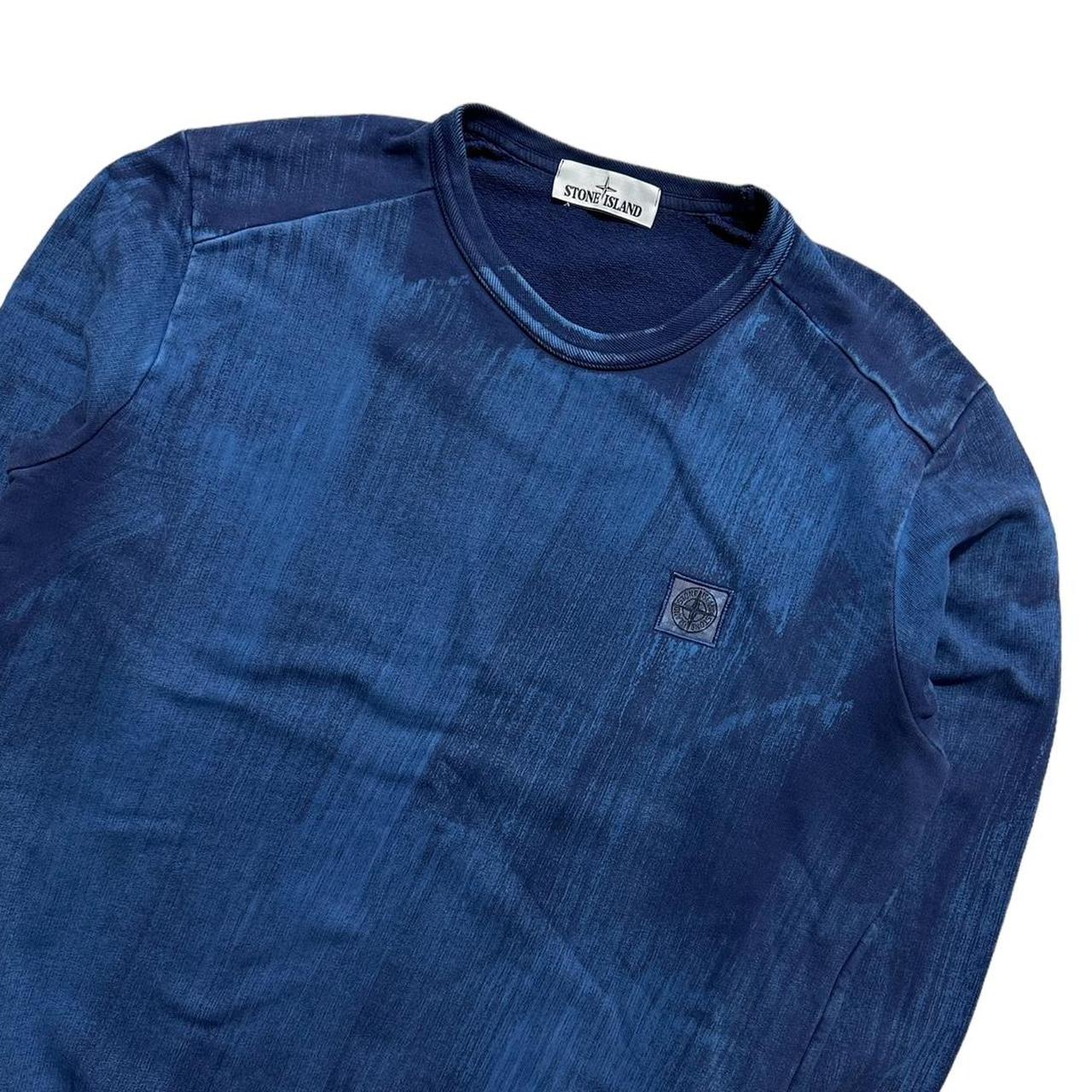 Stone island hand hot sale corrosion sweatshirt