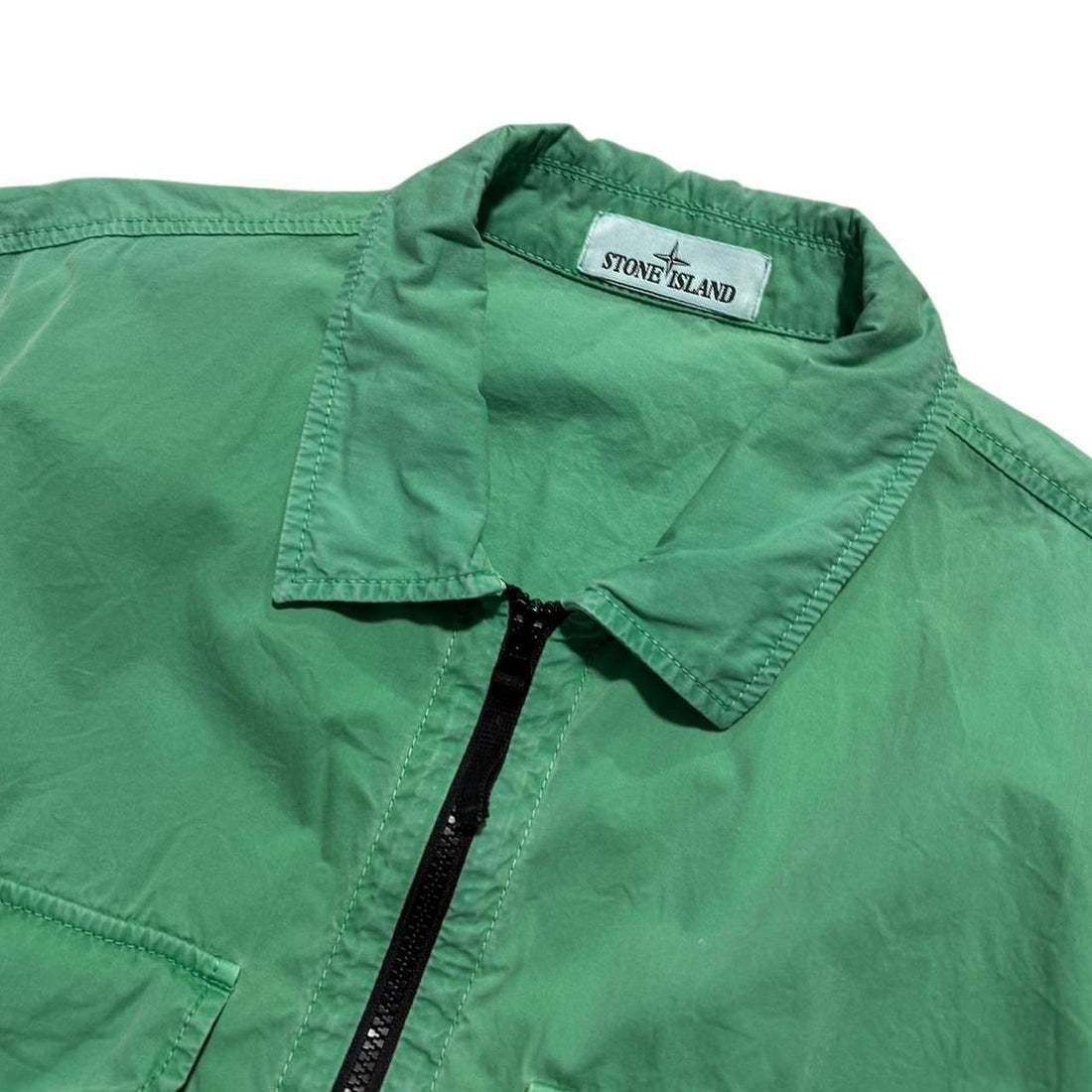 Stone Island Green Double Pocket Overshirt