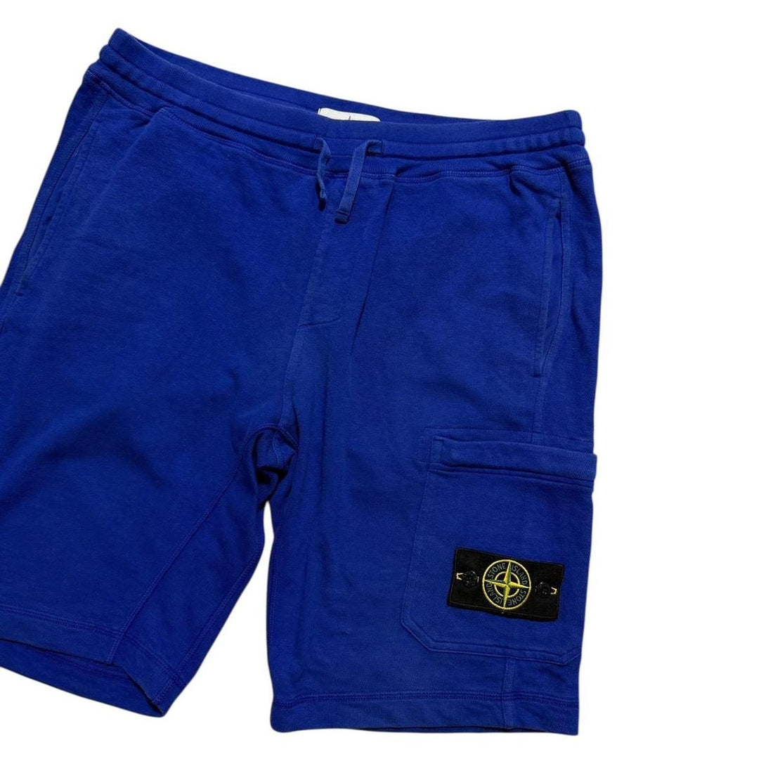 Stone Island Royal Blue Cotton Shorts
