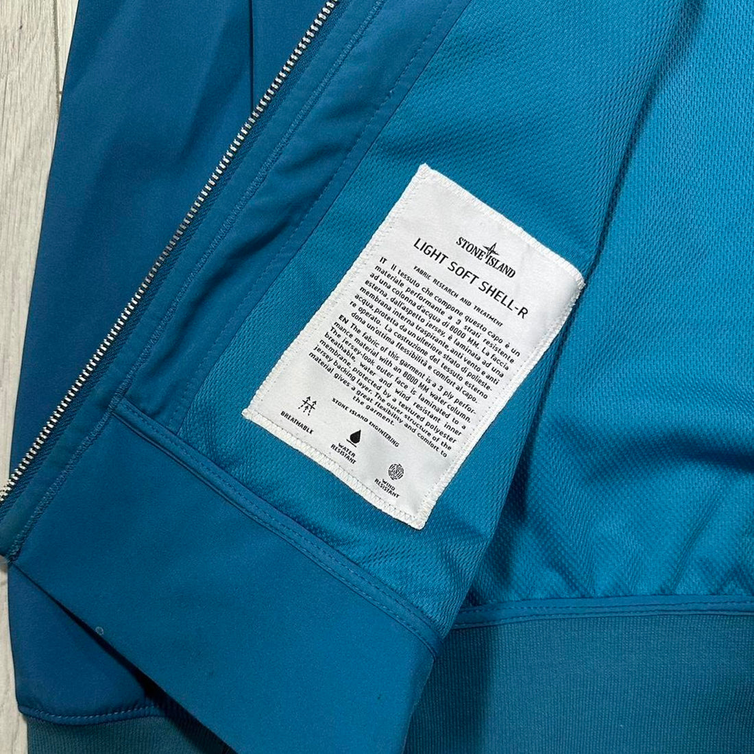 Stone Island Blue Soft Shell Jacket