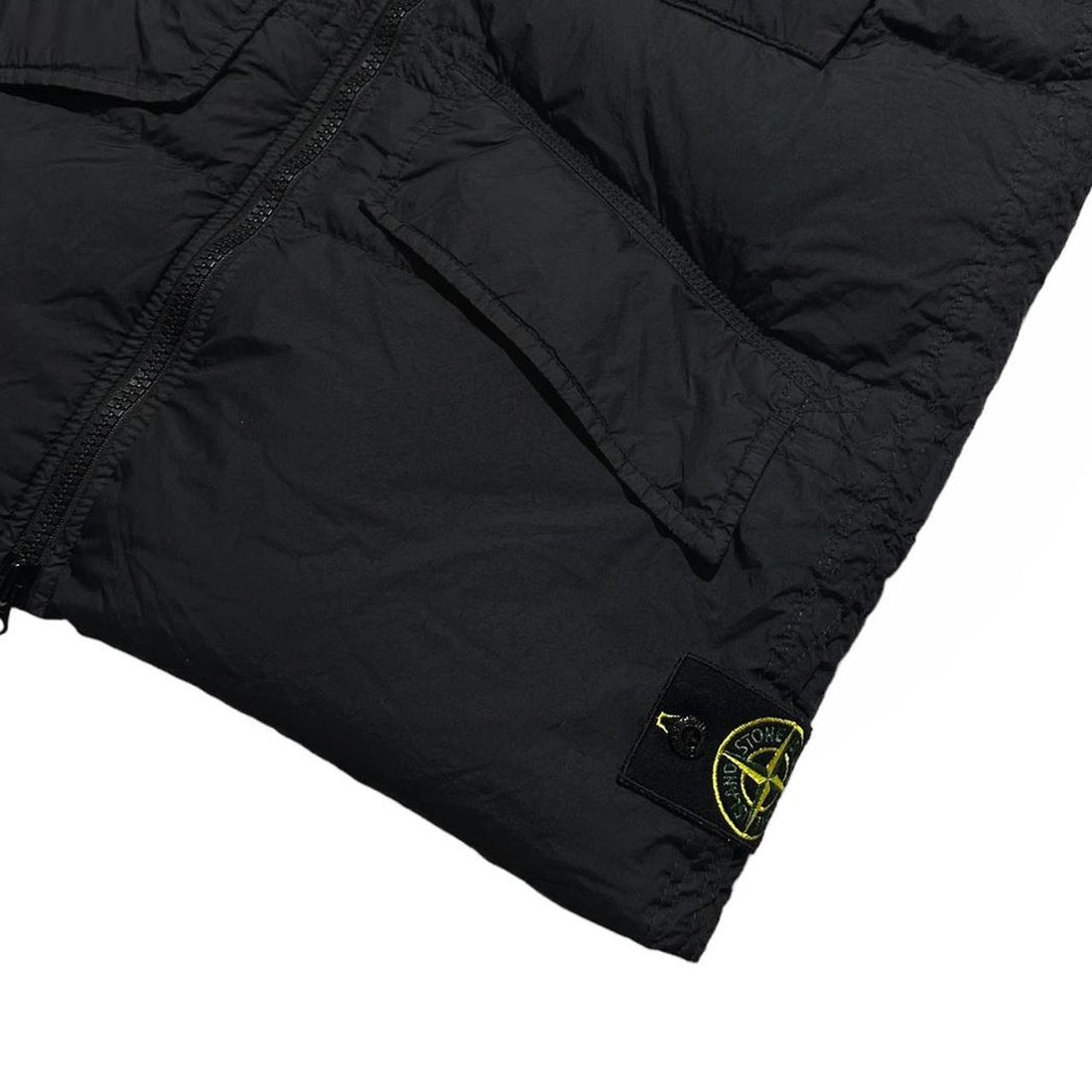 Stone Island Garment Dyed Down Crinkle Reps Body Warmer