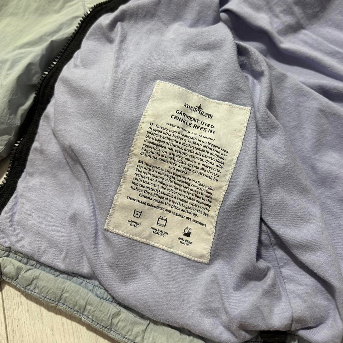 Stone Island Garment Dyed Crinkle Reps Jacket