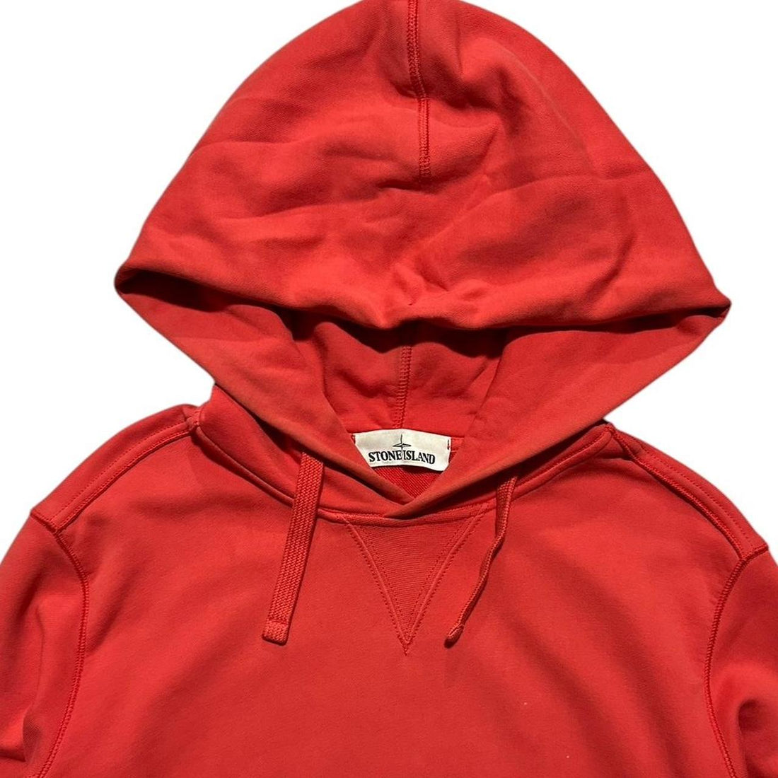 Stone Island Red Pullover Hoodie