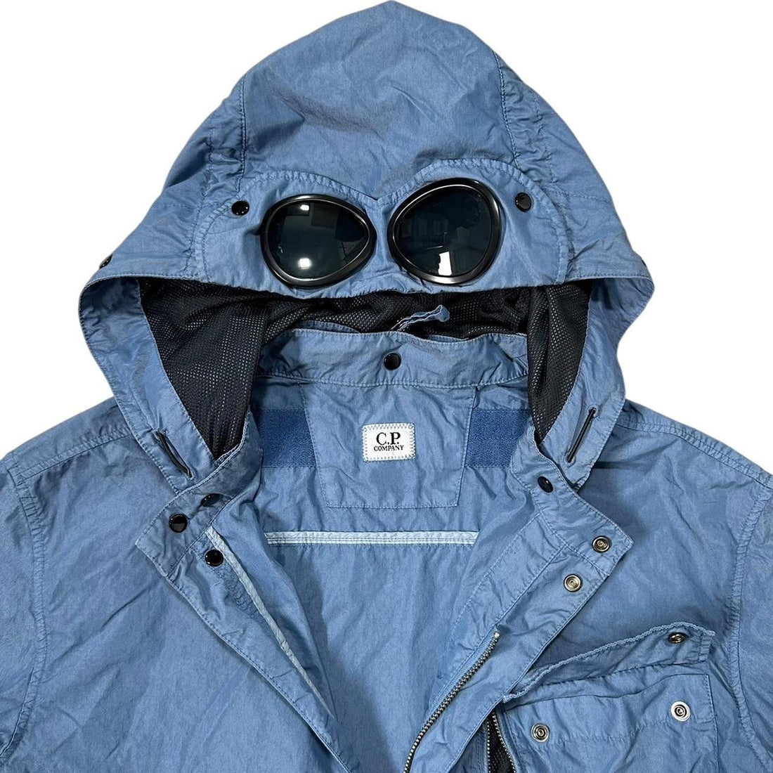 CP Company Blue 50 Fili Goggle Jacket