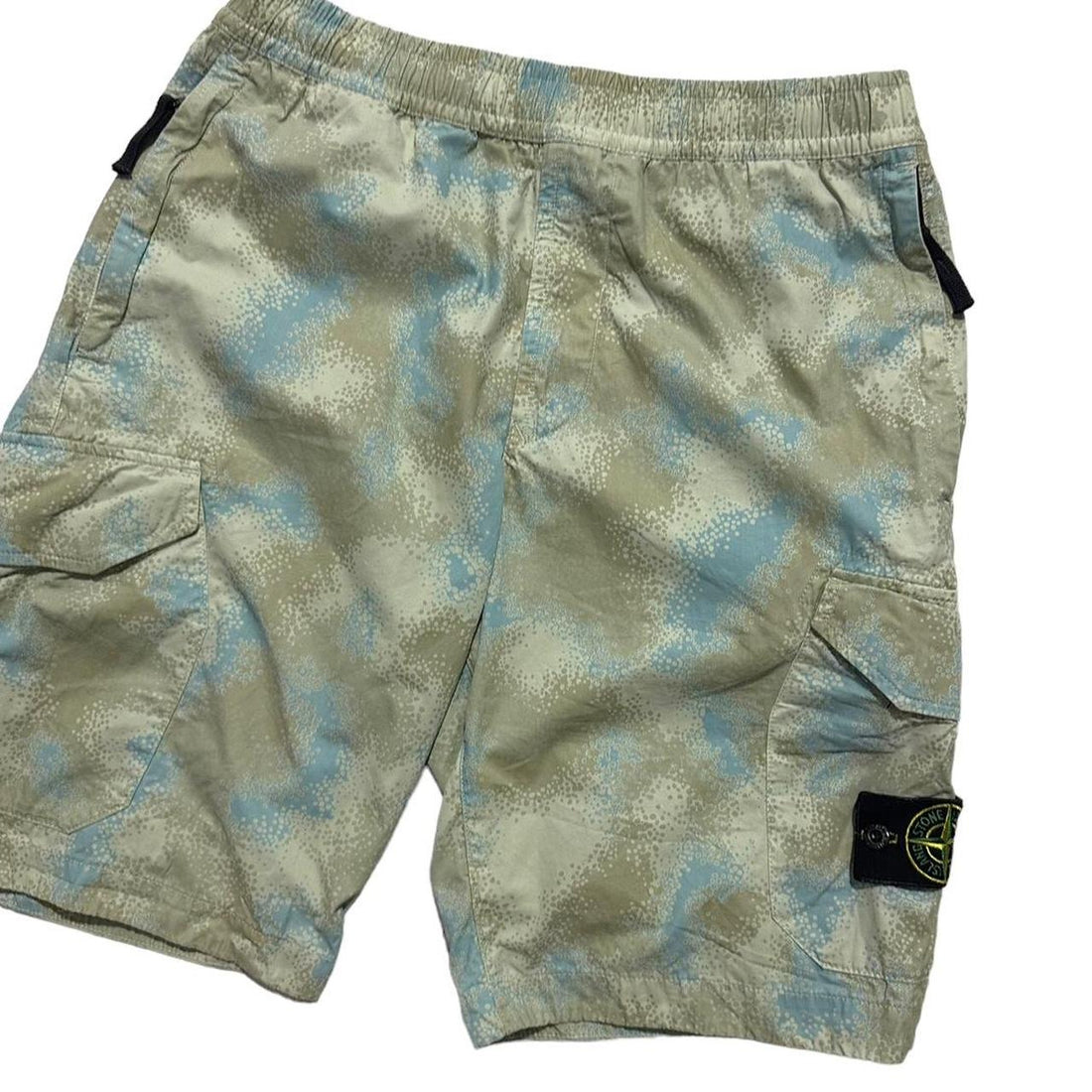 Stone Island Blue Camo Shorts