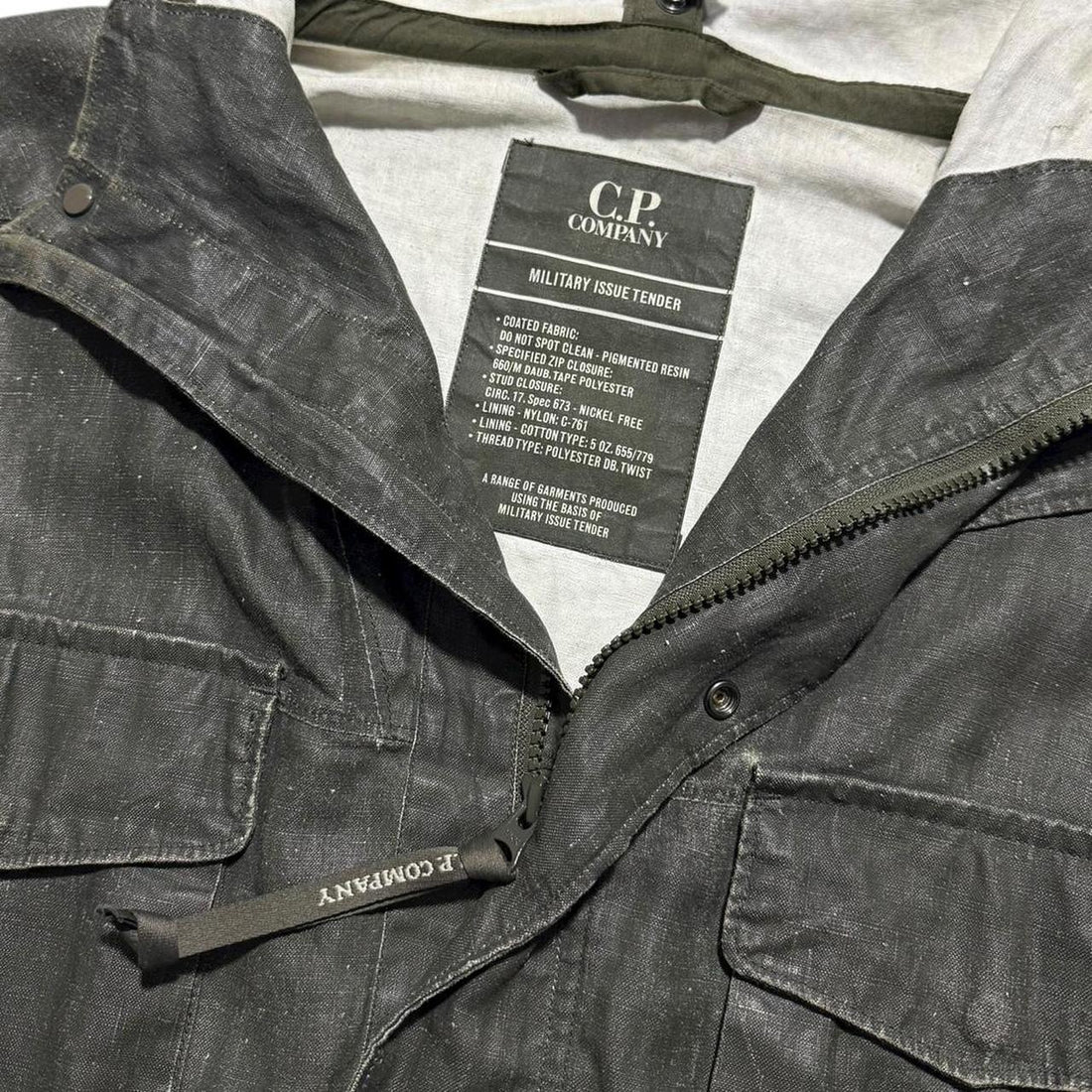 CP Company Plated Linen La Mille Jacket
