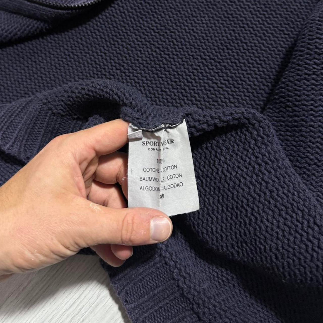 Stone Island 1998 Heavy Knit Full Zip