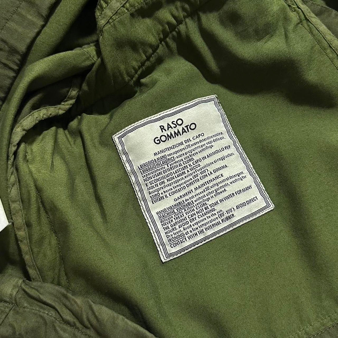 Stone Island Raso Gommato Cotton Jacket