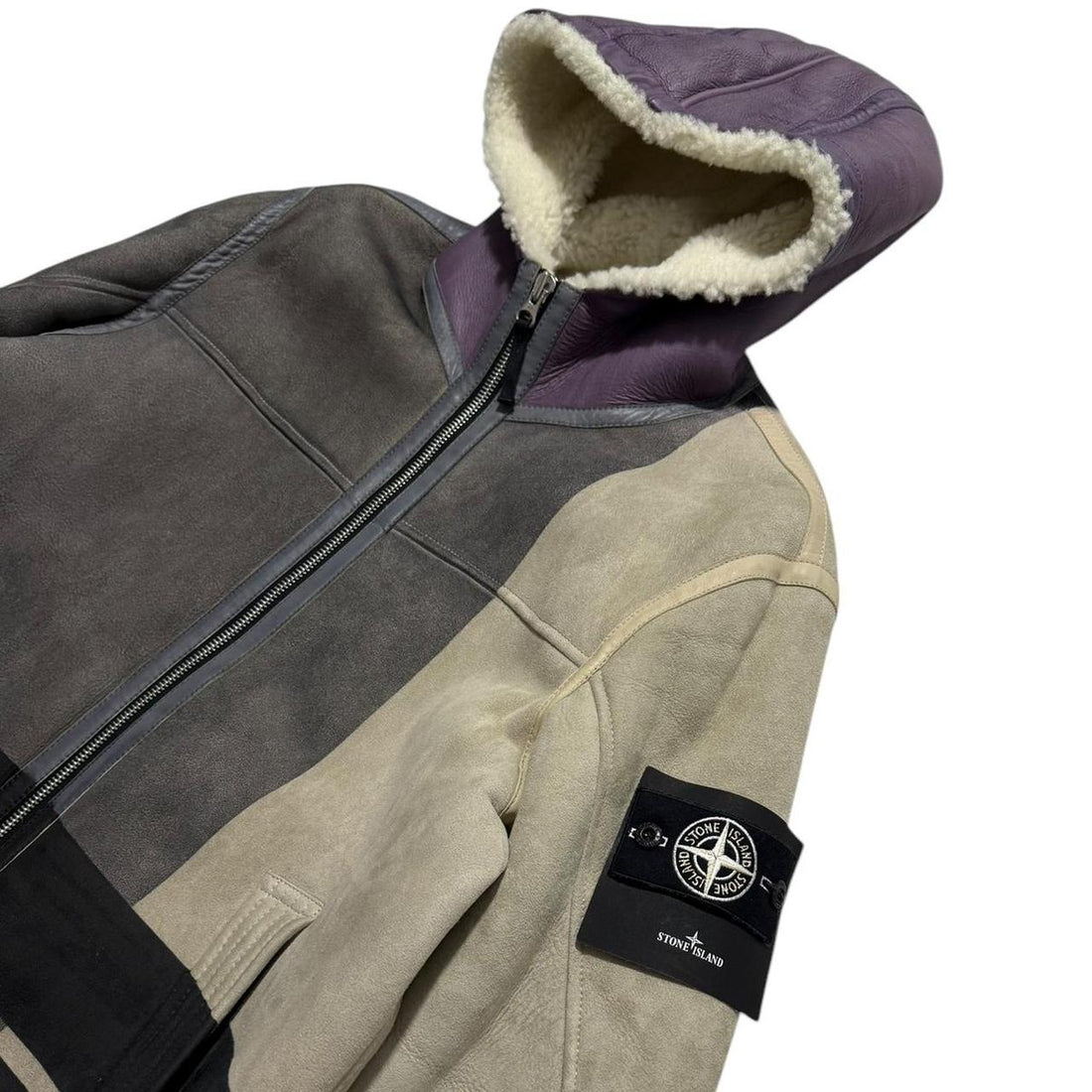 Stone Island Hand Painted Leather Jacket