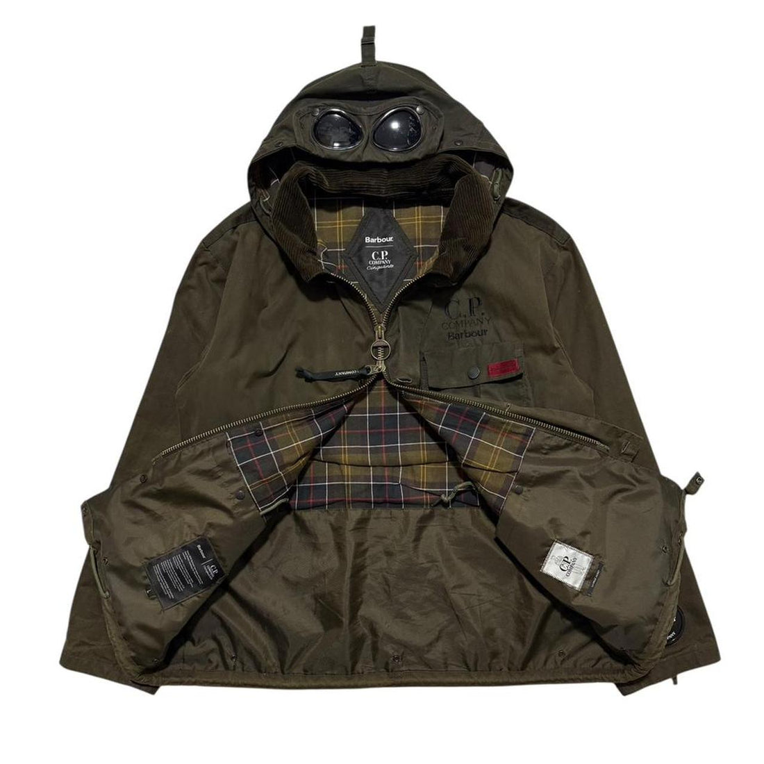CP Company Barbour Wax Goggle Jacket – TobyTides