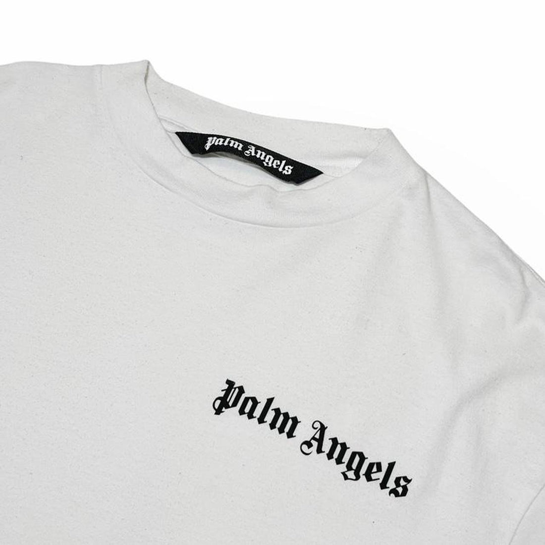 Palm Angels Side Logo White T Shirt