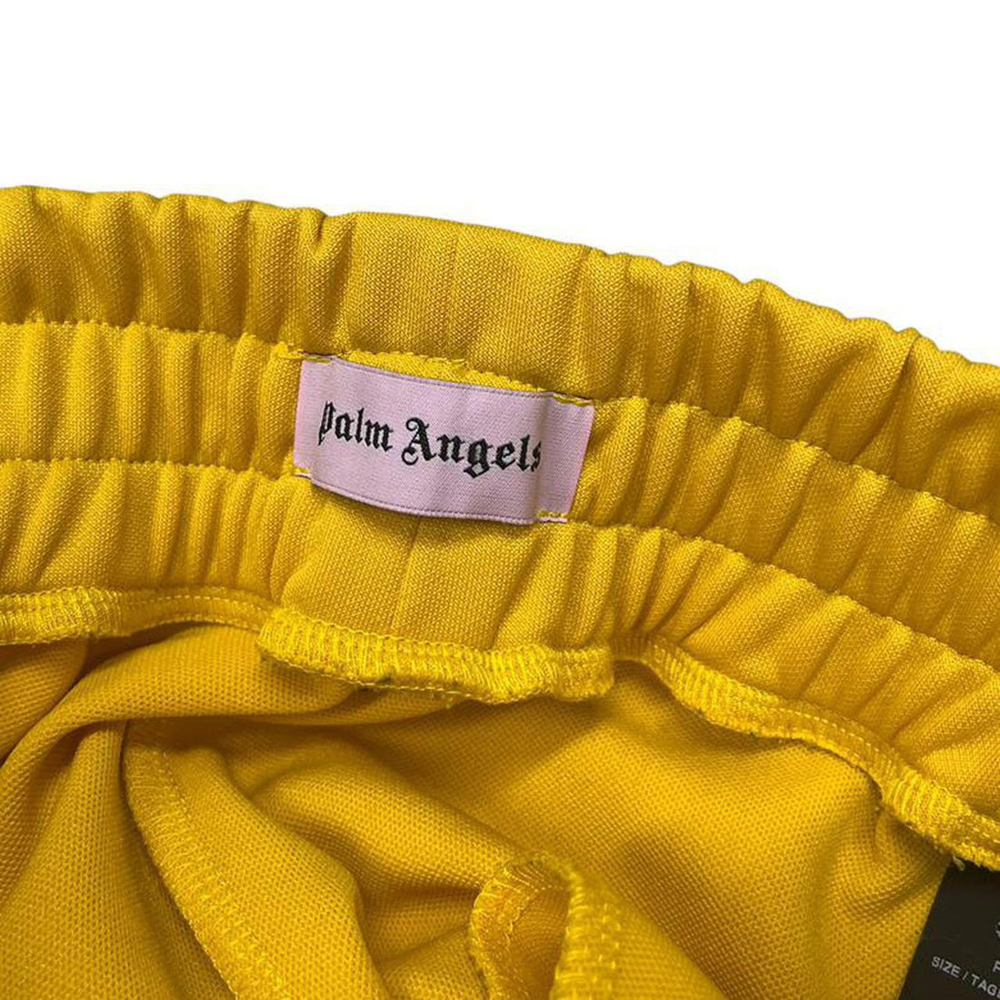 Palm Angels yellow side stripe track pants