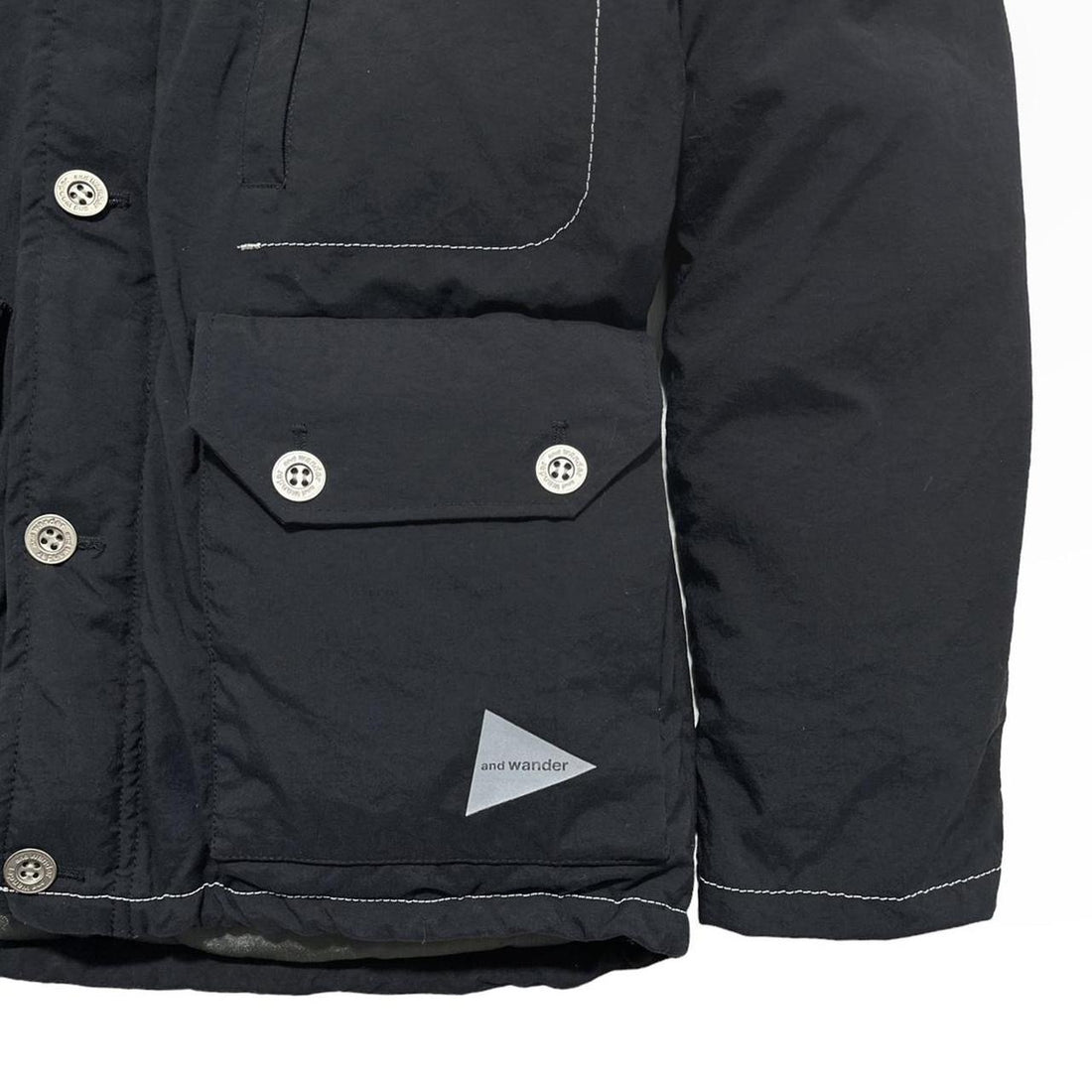 And Wander Black Down Puffer Jacket