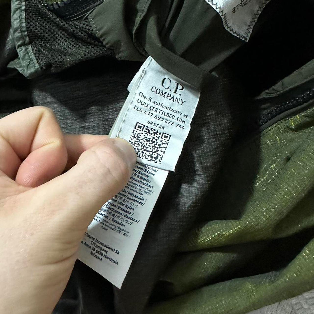 CP Company green prism jacket
